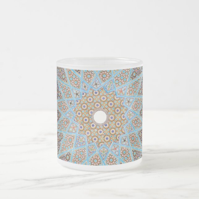 Elegante persische Dekoration Mattglastasse (Mittel)