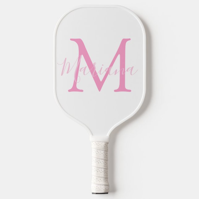 elegante personalisiert rosa, minimalistisch gürtl pickleball schläger (Vorderseite)