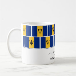 Elegante Personalisiert Welcome BARBADOS FLAG Kaffeetasse