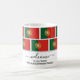 Elegante Personalisiert Welcome PORTUGAL FLAG Kaffeetasse