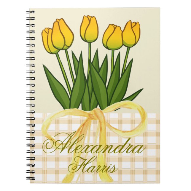 elegante personalisierte Blumen  Notizblock (Vorderseite)