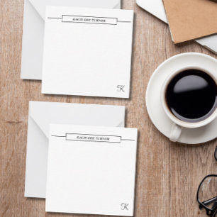 Elegante Personalisierte Business-Flat-Note Mitteilungskarte