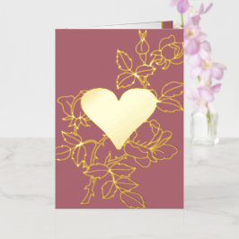 Elegante Personalisierte Foil-Karte für das Blumen
