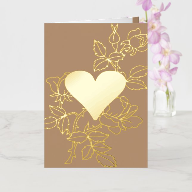 Elegante Personalisierte Foil-Karte für das Blumen (Orchidee)