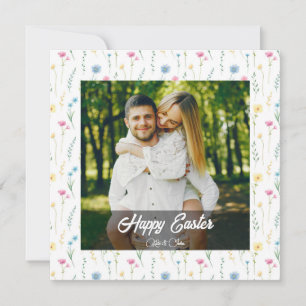 Elegante personalisierte Foto-Frohe Ostern  Feiertagskarte