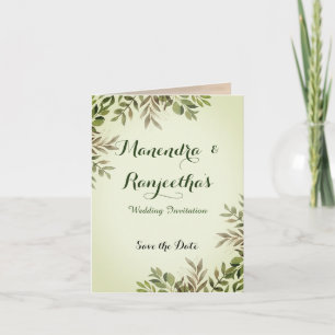 Elegante Personalisierte Foto Hochzeitskarte Karte