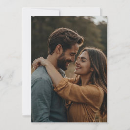 Elegante Personalisierte Foto Hochzeitskarte Save The Date