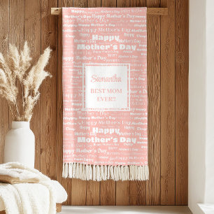 Elegante personalisierte Geschenkdecke zum Muttert Sherpadecke