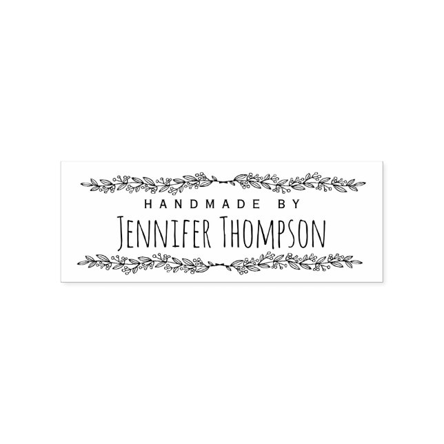 Elegante Personalisierte Handarbeit von Gummistempel (Prägung)