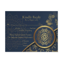 Elegante personalisierte Hochzeit in Navyblau und