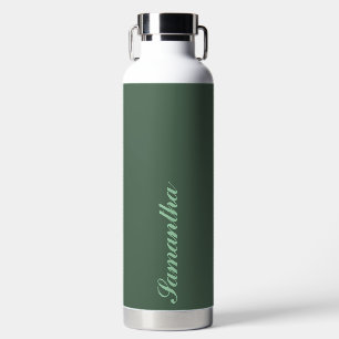 Elegante personalisierte Namens-Typografie |Graugr Trinkflasche