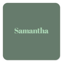 Elegante personalisierte Namens-Typografie ｜salbei