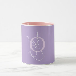 Elegante Personalisierte Namensinitialen Tasse