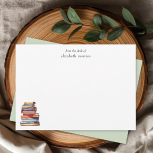 Elegante personalisierte Notizkarten für Bücherlie Mitteilungskarte