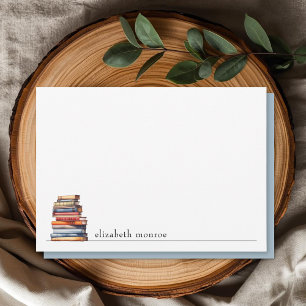 Elegante, personalisierte Visitenkarte für Bücherl Mitteilungskarte