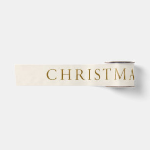 Elegante personalisierte Weihnachten, Vintage-Orna Satinband