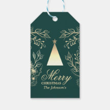 Elegante personalisierte Weihnachtsgeschenkanhänge
