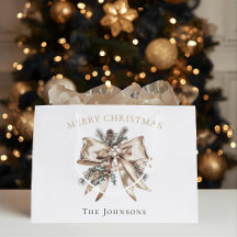 Elegante personalisierte Weihnachtsgeschenktasche