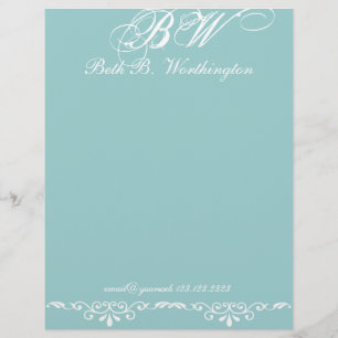 Elegante Personifizierungs-kundenspezifisches Briefbogen