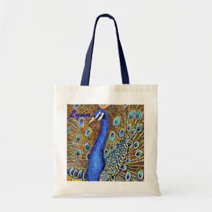 Elegante Pfau-Tasche Tragetasche