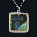 Elegante Pfau Vintage Crolls Barock Roccoco Versilberte Kette<br><div class="desc">Dieses dekorative Accessoire-Design besticht durch ein elegantes, volles Gesicht, eine seitliche Sicht auf einen Pfauenvogel mit gestreuten Federn aus Schwanz. Der Pfau hat eine launische, regale Präsenz. Ein wunderschöner, eleganter und Vintager Stil macht ein wunderschönes Design für kühne moderne Wohngestaltung mit einer Touch der antiken und antiken. Mit goldenem Rokoko...</div>