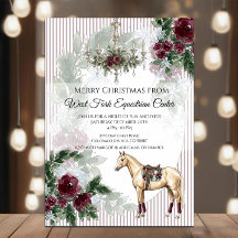 Elegante Pferde-Weihnachtsfeier