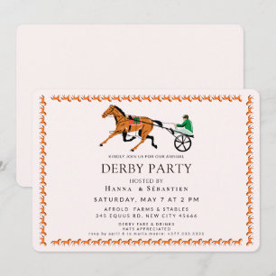 Elegante Pferdegartenparty-Einladung Einladung