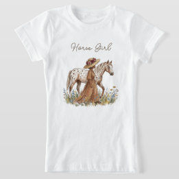 Elegante Pferdeliebhaberin  T-Shirt