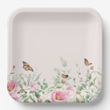 Elegante Pfingstrose und Schmetterling Blumen Papi