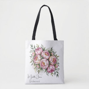 Elegante Pfingstrosen-Blumen Brautjungfern Geschen