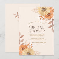 Elegante Pfirsich-Blumen-Brautparty