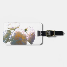 Elegante, pfirsichorange Rose Gepäckanhänger