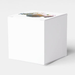 Elegante, pfirsichorange Rose Geschenkschachtel