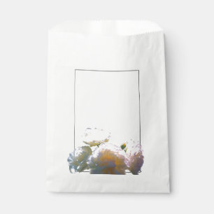 Elegante, pfirsichorange Rose Geschenktütchen