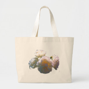 Elegante, pfirsichorange Rose Jumbo Stoffbeutel