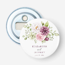 Elegante Pflaumen-Blumen-Hochzeit im Herbst und Wi