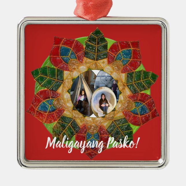 Elegante philippinische mündliche Art, FilAm, Ornament Aus Metall (Vorne)