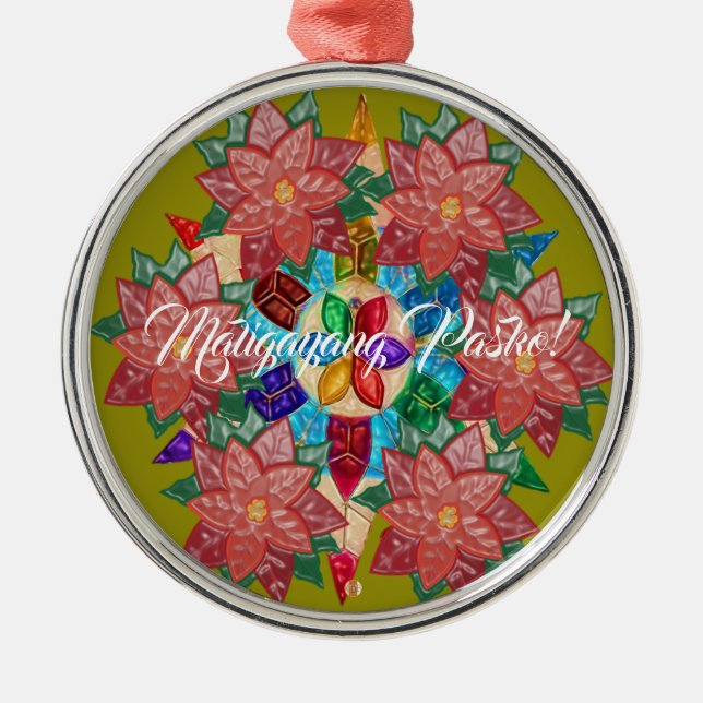 Elegante philippinische mündliche Art, FilAm, Ornament Aus Metall (Vorne)