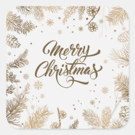 Elegante Pine Blätter & Cones | Aufkleber