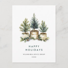 Elegante Pine Christmas Tree Company Gruß Postkarte