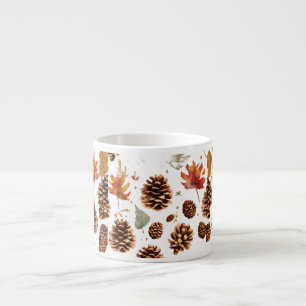 Elegante Pine Cone Espresso Tasse - die Natur feie
