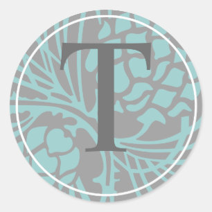 Elegante Pine Monogram Aufkleber