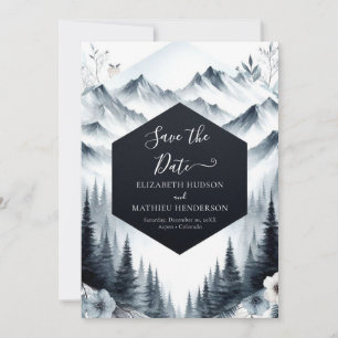Elegante Pine Mountain Hochzeit Save The Date