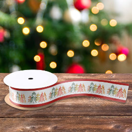 Elegante Pine Tree Frische Pasta machen Satinband