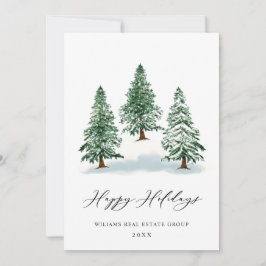 Elegante Pine Tree Weihnachten Corporate Gruß