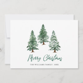 Elegante Pine Tree Weihnachten Corporate Gruß