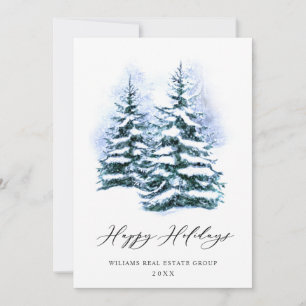 Elegante Pine Tree Weihnachten Corporate Gruß