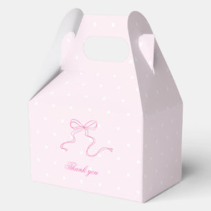 Elegante Pink Bow Baby Shower Fevor Box Geschenkschachtel