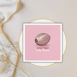 Elegante Pink Football Baby Dusche Serviette
