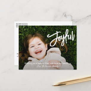 Elegante Pinselschrift Joyful Moderne Weihnachten